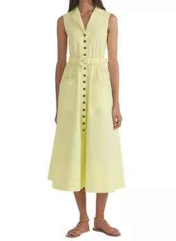 Платье-миди Kirat в солнечном свете Saloni, цвет sunlight