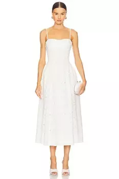 Платье миди Kittiya Simkhai, white