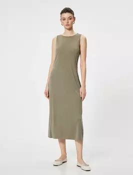 Платье миди Koton Dress, хаки