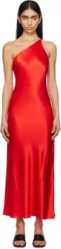 Платье миди красного цвета Slope Silk Laundry