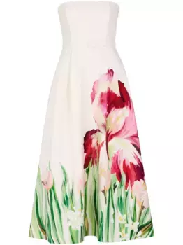 Платье миди Kyra Nicholas, белый