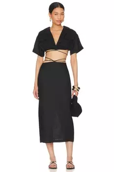 Платье миди L'Academie Julia, черный