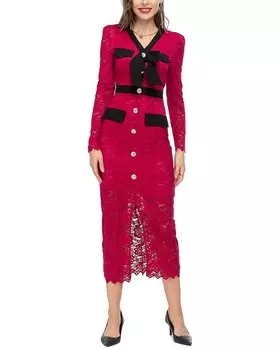 Платье миди Lanelle, красный