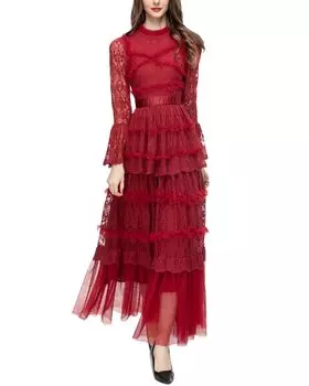 Платье миди Lanelle, красный