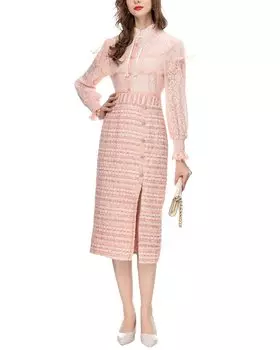 Платье миди Lanelle, розовый