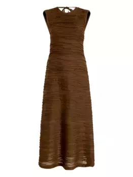 Платье миди Laura Proenza Schouler White Label, коричневый