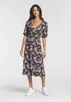 Платье миди Laura Scott с цветочным принтом - НОВАЯ КОЛЛЕКЦИЯ, цвет Bunt-Geblmt