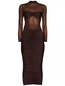 Платье миди Levina Seroya, коричневый