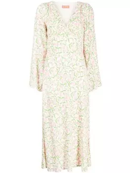 Платье миди Libby с принтом Kitri, нейтральный цвет