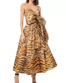 Платье миди Linda Charm, цвет leopard print