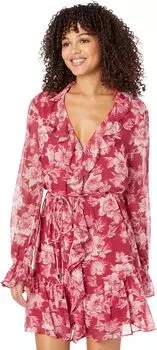 Платье миди Linndie с рюшами Ted Baker, красный