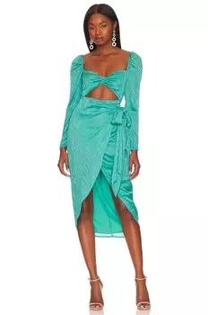 Платье миди Lovers and Friends Campbell, цвет Aqua Blue