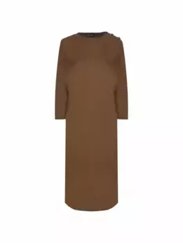 Платье миди Maja Loro Piana, коричневый