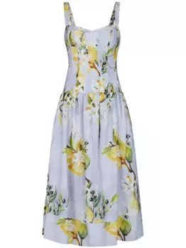 Платье миди Makenna Nicholas, синий