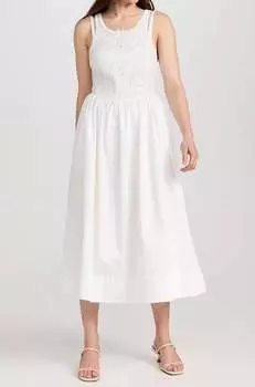 Платье миди Мэнди белого цвета for Love & Lemons