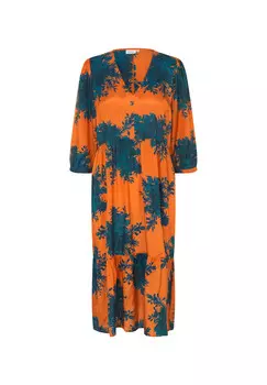 Платье миди-манетт Masai, оранжевый