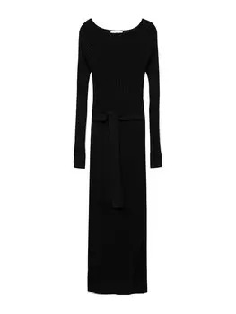 Платье миди MANGO Dress GOLETO, черный