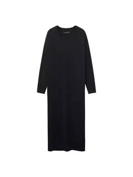 Платье миди MANGO Dress VIEIRA, черный