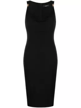Платье миди Medusa '95 VERSACE, черный