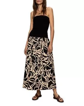 Платье миди Meet Me At Sea Sanctuary, мультиколор