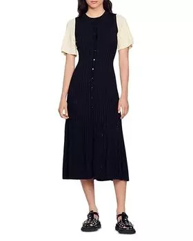 Платье миди Menia Sandro, цвет Black