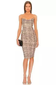Платье миди Michael Costello x REVOLVE India, цвет Snake
