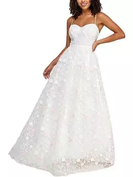 Платье миди миди для девочек-подростков с декором City Studio, слоновая кость/розовый/персиковый