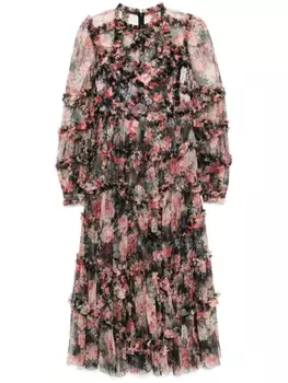 Платье миди Midnight Dance Needle & Thread, красный