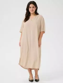 Платье миди mille kaftan KAFFE Curve, цвет Feather Gray