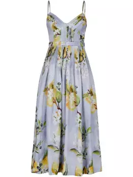 Платье миди Mireille Nicholas, синий