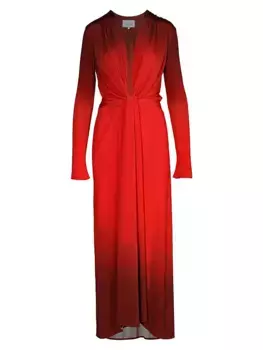 Платье-миди Mito De La Selva Johanna Ortiz, красный