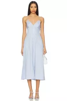 Платье миди на бретельках Honor Simkhai, blue hydrangea stripe