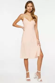 Платье-миди на бретельках из льна Forever 21