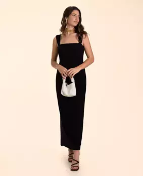 Платье миди на бретелях The-Are, черный