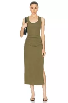 Платье миди на бретелях Trudy Simkhai, хаки