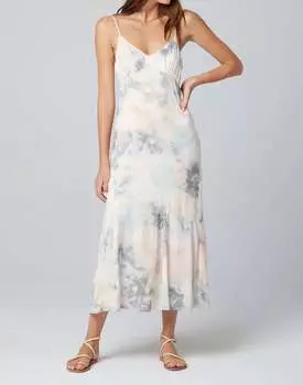 Платье-миди на бретелях в цвете Multi Saltwater Luxe