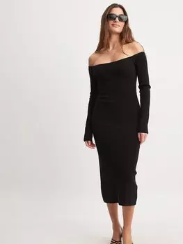 Платье миди NA-KD Dress, черный