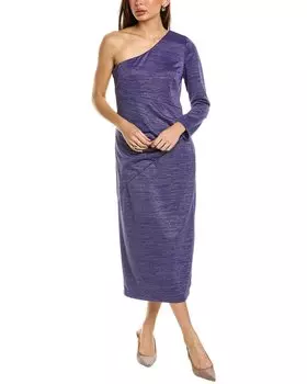 Платье-миди на одно плечо от JS Collections Maddie, синий