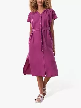 Платье миди на пуговицах с V-образным вырезом Celtic & Co., Anemone