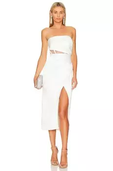 Платье миди NBD Noelia, белый