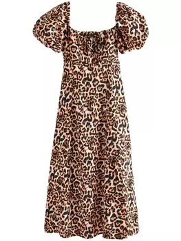 Платье миди Next Dress, коричневый