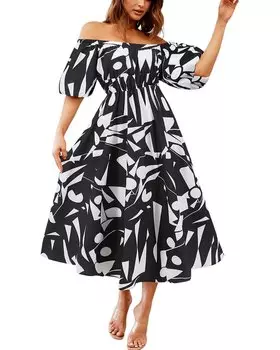 Платье миди Nino Balcutti, черный