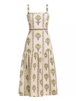 Платье миди Nispero Moriche AGUA BY AGUA BENDITA, белый