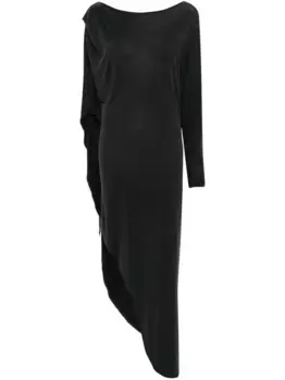 Платье миди Nomi на одно плечо REV, серый