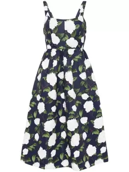 Платье миди Olena с цветочным принтом Sachin & Babi, синий