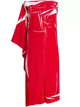 Платье миди Ondine Proenza Schouler, красный