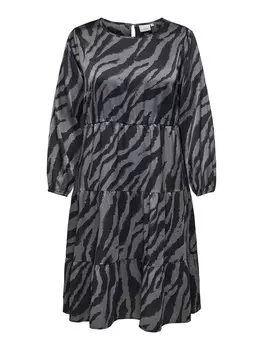 Платье миди ONLY Carmakoma Dress CARZorra, цвет grey/black