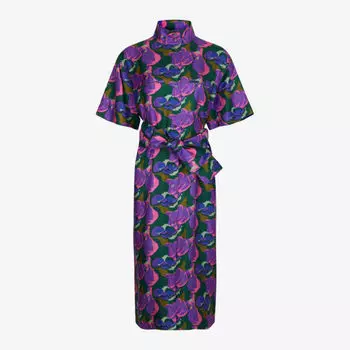Платье миди остроумного цвета с абстрактным принтом Soeur, цвет print