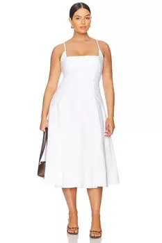 Платье миди от марианны эмелин L'Academie, белый