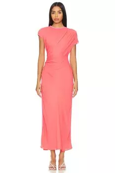 Платье миди от марианны бардо L'Academie, красный